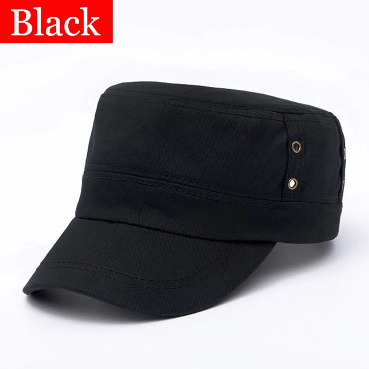 Black RoxCober, простая немецкая Кепка с воздушным глазом, армейская бейсболка для мужчин и женщин, для отдыха, хлопок, Классические винтажные военные кепки, Snapback - Цвет: Black