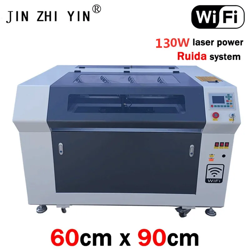 

6090 130W CO2 jewelry laser wood engraving machine wood With Ruida system High configuration Support Wifi laser engraver