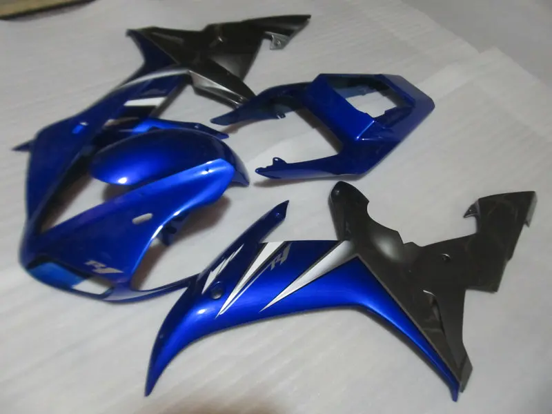 Hi-grade Motorcycle Fairing kit for YAMAHA YZFR1 02 03 YZF R1 2002 2003 YZF1000 yzfr1 ABS Blue black Fairings set+gifts YF25 | Автомобили