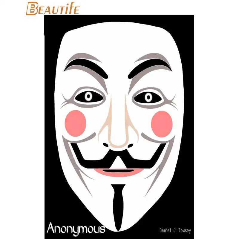 Пользовательские V for Vendetta плакат ткань Шелковый украшения дома настенный
