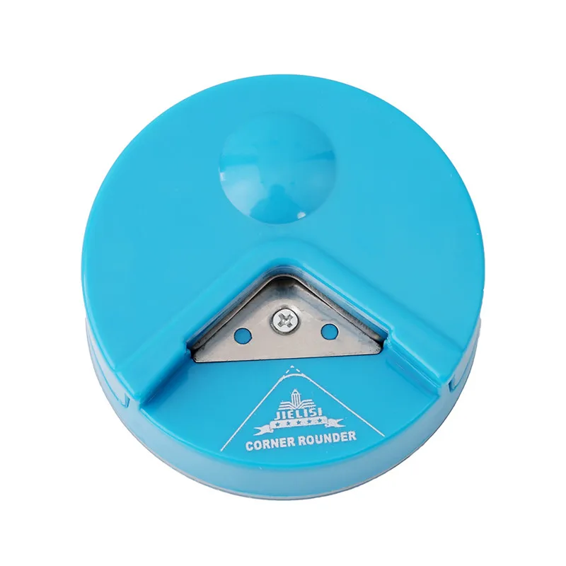 Случайный цвет 1 шт. Новый R4 угловой камбала 4 мм бумажный Дырокол карты Фото Резак