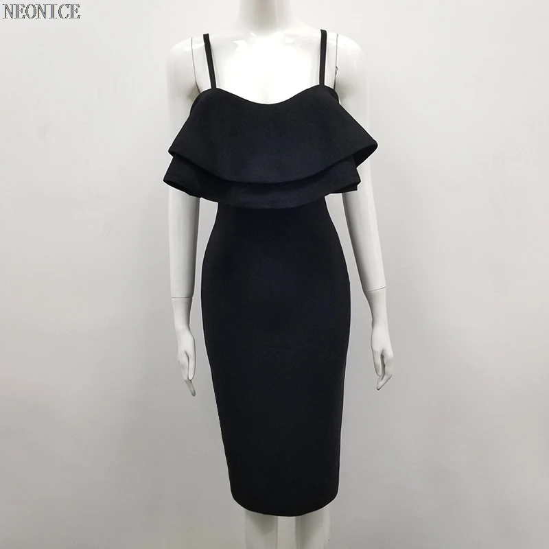 Новинка 2018 женское эластичное Бандажное платье облегающее для ночного клуба