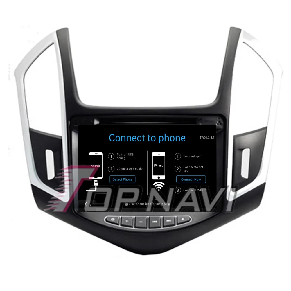 Topnavi 8&quot Quad Core Android 6.0 Car GPS Navigation for Cruze 2013- Autoradio Multimedia Audio Stereo NO DVD | Автомобили и