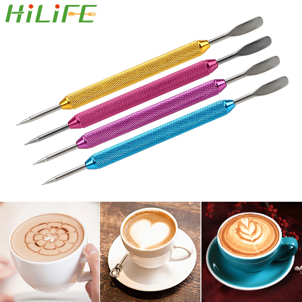 HILIFE 1 шт. DIY кофе Искусство иглы латте пены шпатель посуда Бариста инструмент