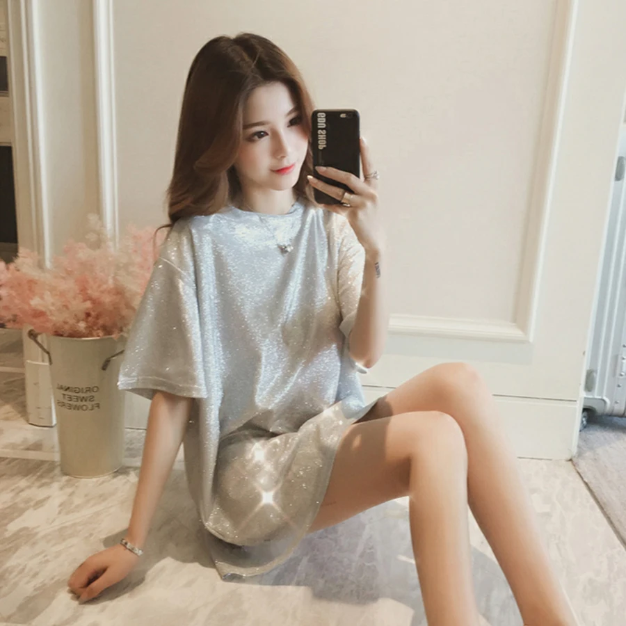 Футболка женская Ulzzang летняя с o-образным вырезом в Корейском стиле