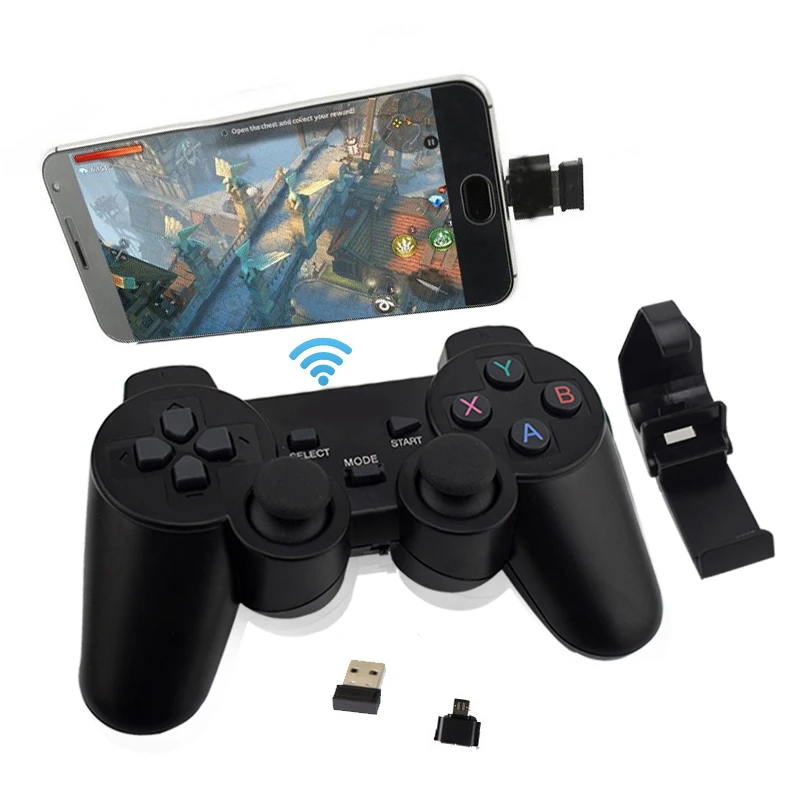 Беспроводной геймпад для PS3 Android Phone/PC/TV Box джойстик 2 4G беспроводной игровой