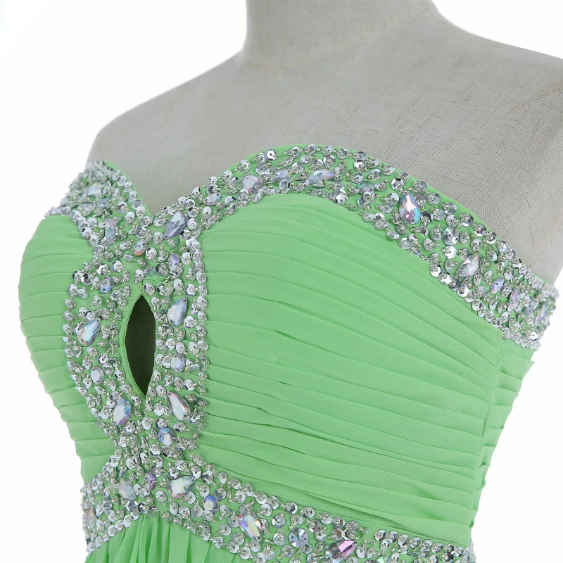 Eren Jossie Chiffon Sweetheart Beaded Evening Dress Popular Style Real Made Long Length Corset Back Banquet | Свадьбы и торжества