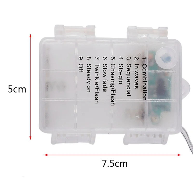 5M 10M 3AA battery silver line string fairy light Christmas decoration lights with 8 function remote control and box | Освещение