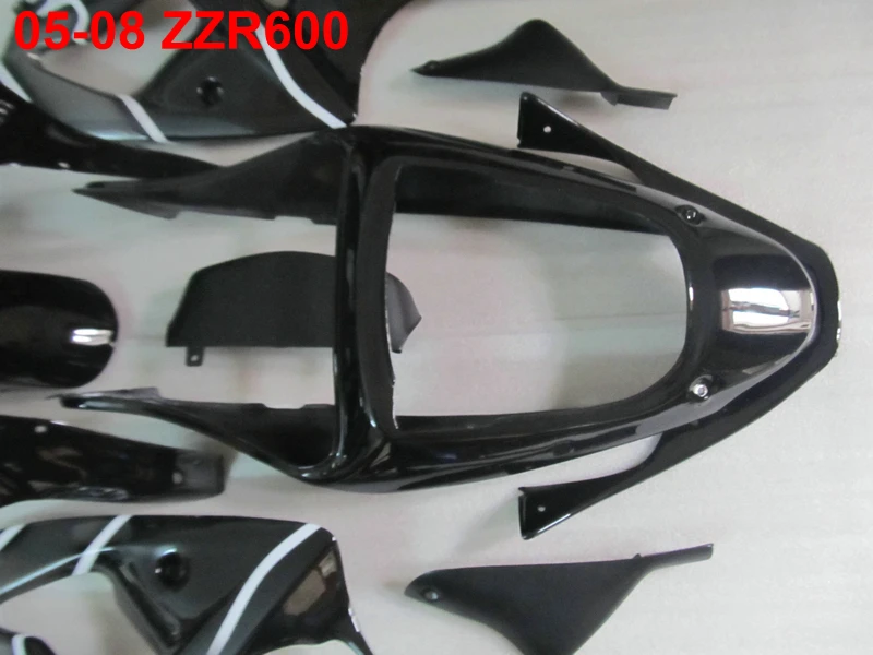 Литье под давлением Топ продажа обтекатель комплект для Kawasaki Ninja ZZR600 05 06 07 08