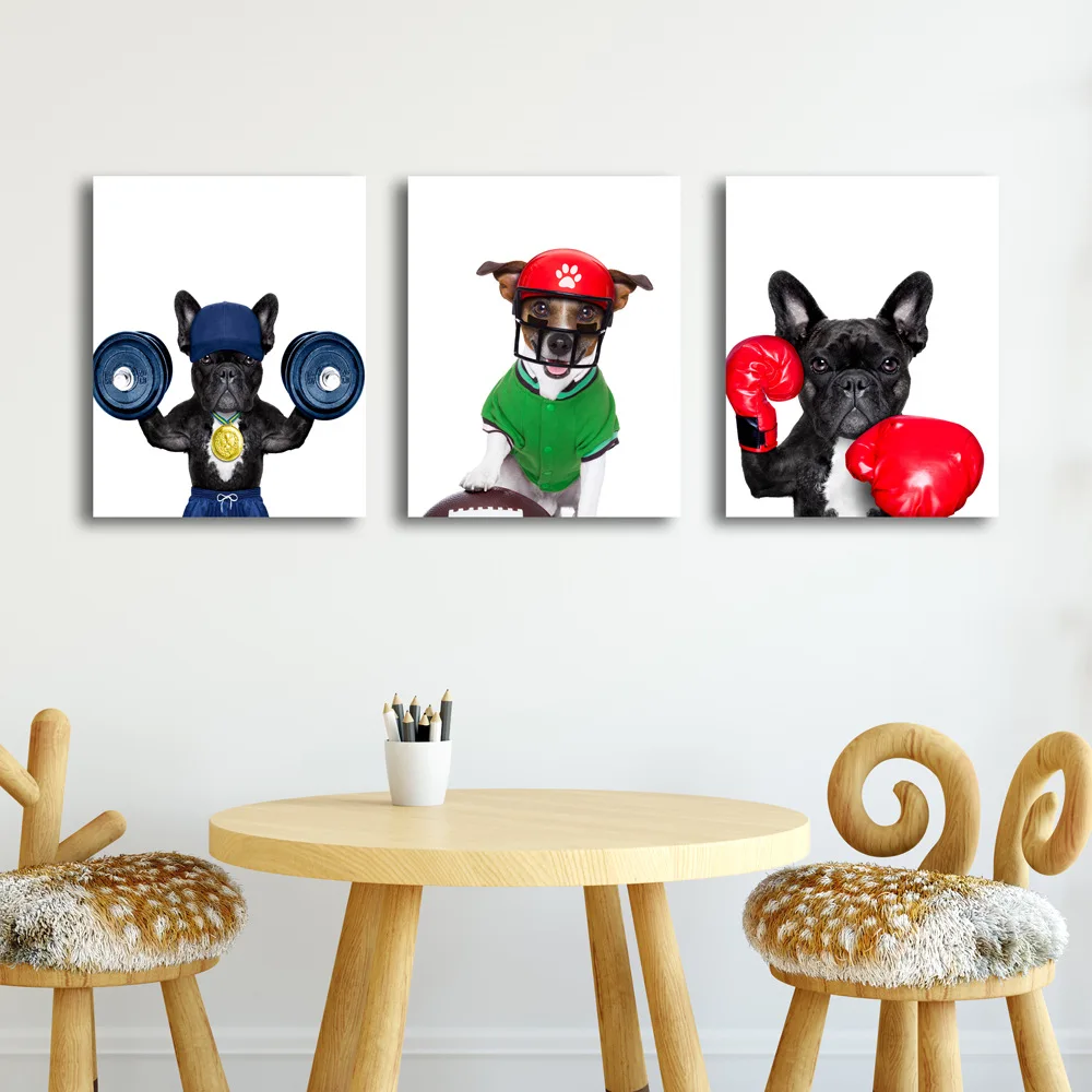 Скандинавская Картина на холсте гостиная куадро декоративный постер животные