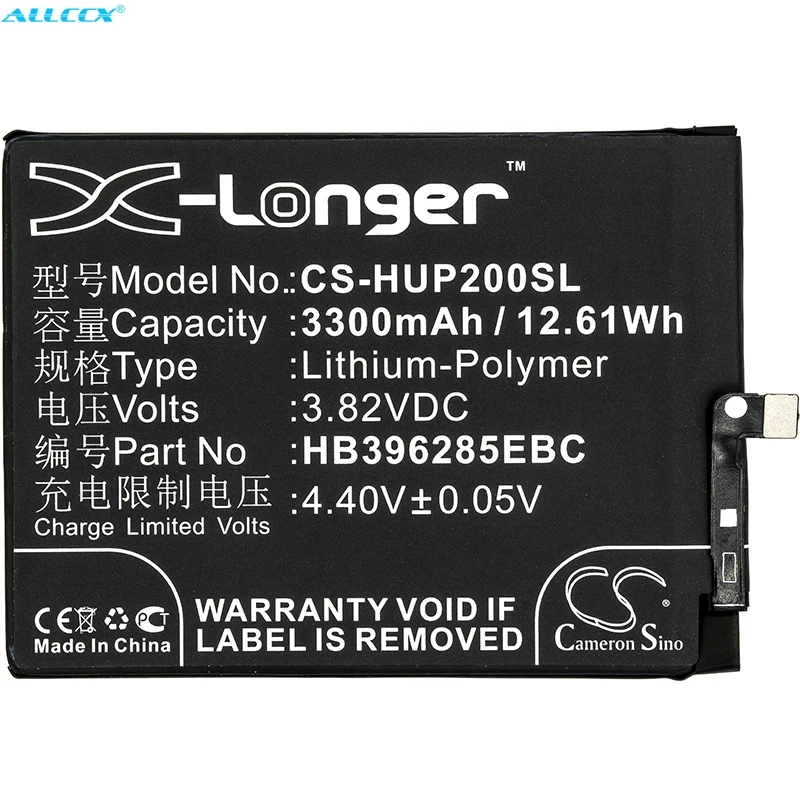 Cameron Sino 3300 мАч батарея HB396285EBC для Huawei Emily EML AL00 L09C L09 P20 Global Premium Standard|Аккумуляторы