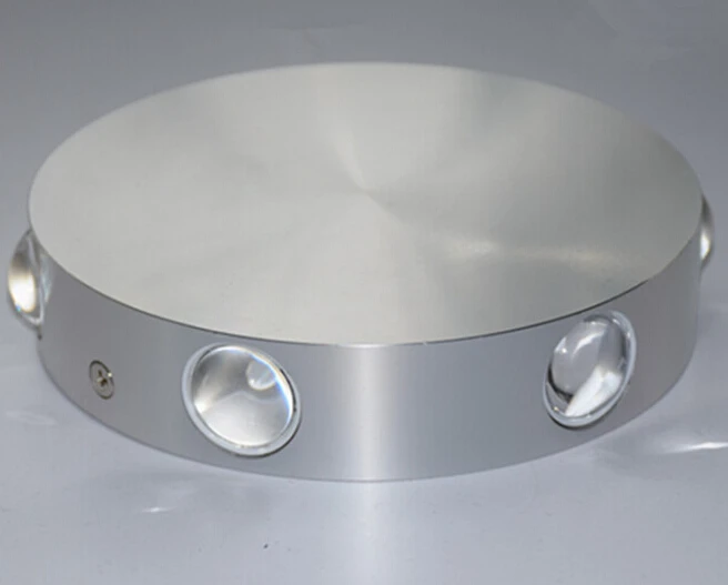 Бесплатная доставка круглый алюминиевый 6 Вт Теплый Холодный белый красный