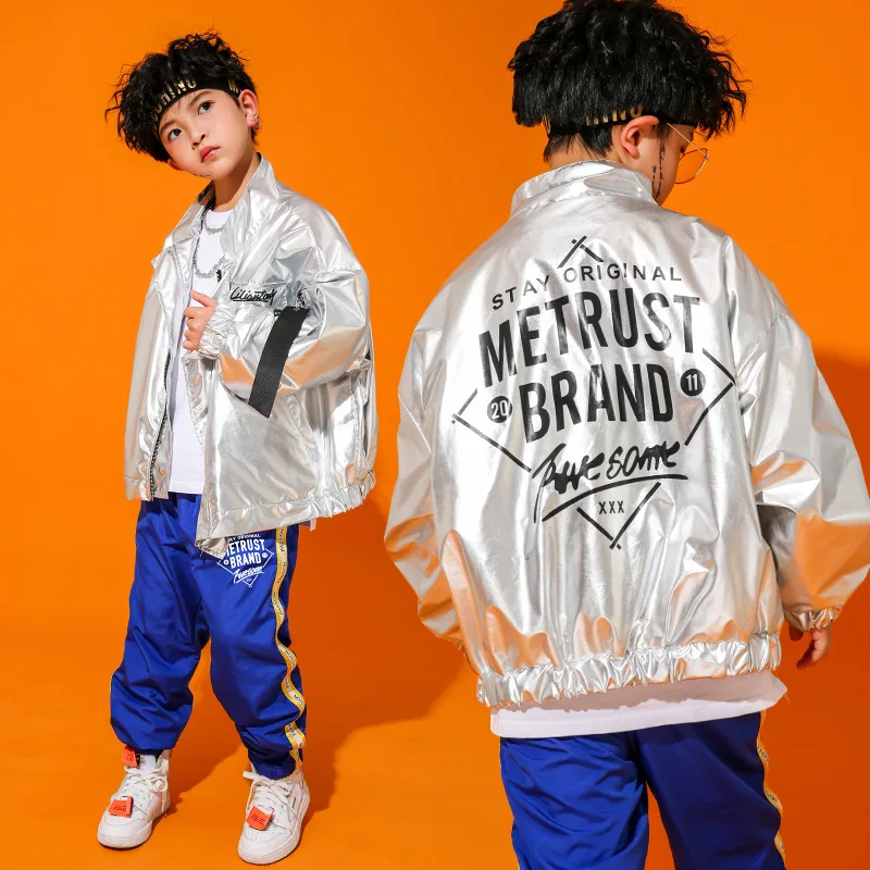 

High Quality New 2021 Street Dance Set Children's Costumes Boys Jazz Dance Costumes Hip Hop Children Hiphop Clothes Drums Tide