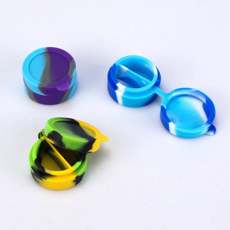 10 шт. мл силиконовые Bho с мазком воска банку бутан Гладкий масло для хранения