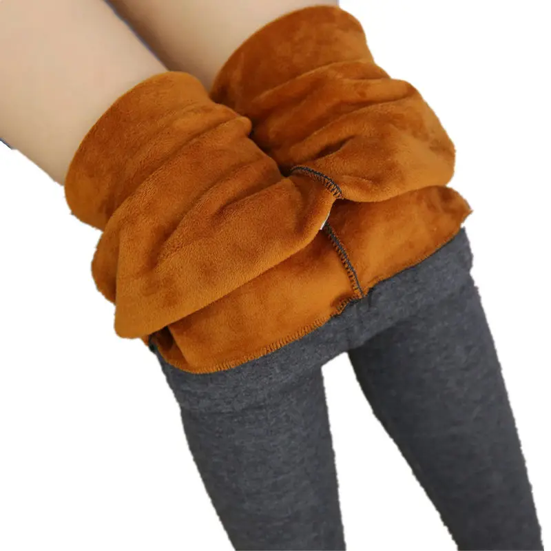 супер эластичные утепленные кашемировые имитация теплых леггинсов женские
