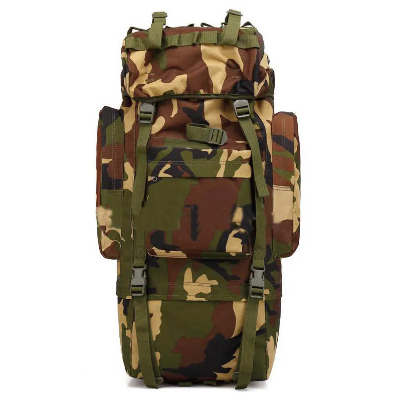 Jungle Camo Большая емкость около 65л Оксфорд охотничий военный тактический винтовочный пистолет сумка для путешествий на открытом воздухе походный рюкзак спортивная сумка на плечо - Цвет: Jungle Camo