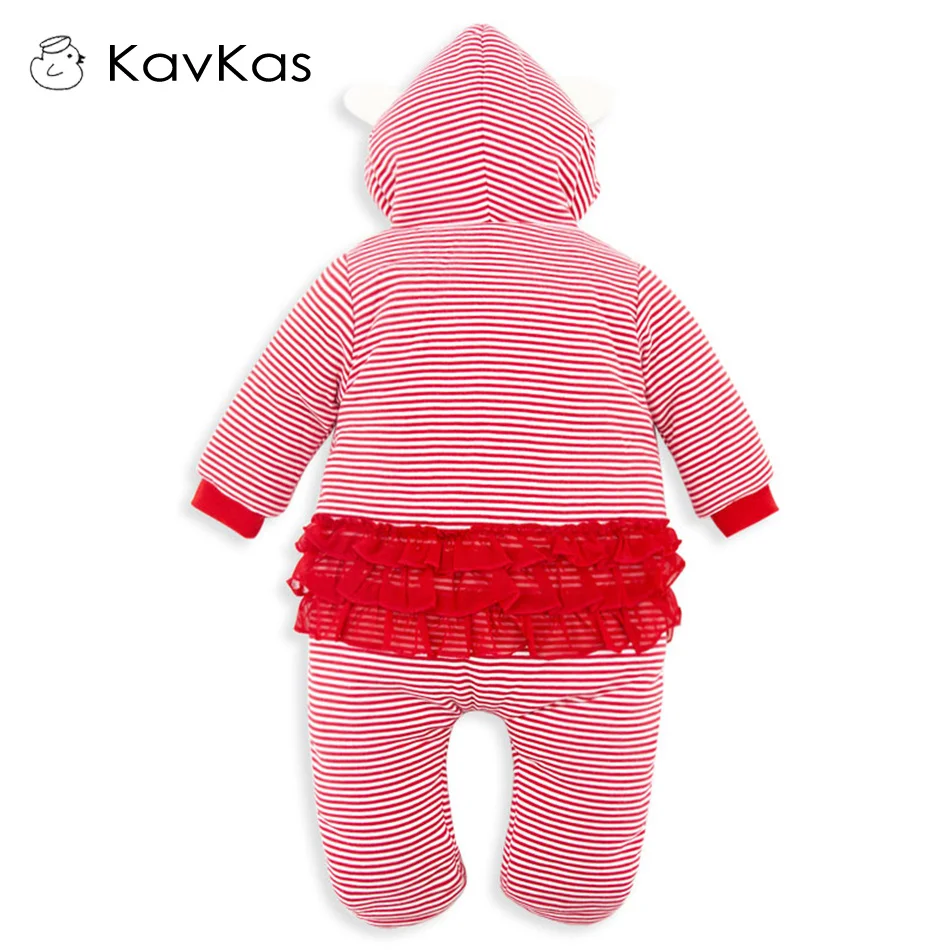 2018 комбинезон для маленьких девочек хлопковая зимняя одежда теплый толстый