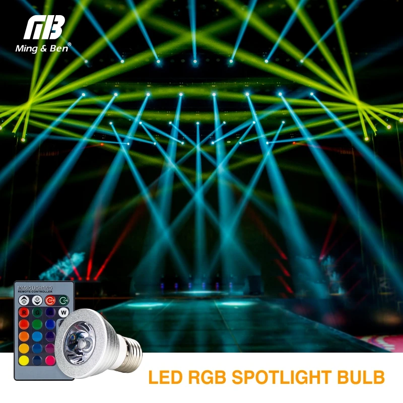 E27 RGB LED лампа 4 W AC 85-265 V ЭТАП 16 Красочные Изменение лампы прожектор украшение дома