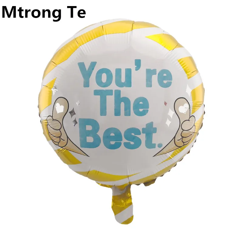 3 шт. большой палец вверх жест фольги воздушный шар вы лучший Градуированный День