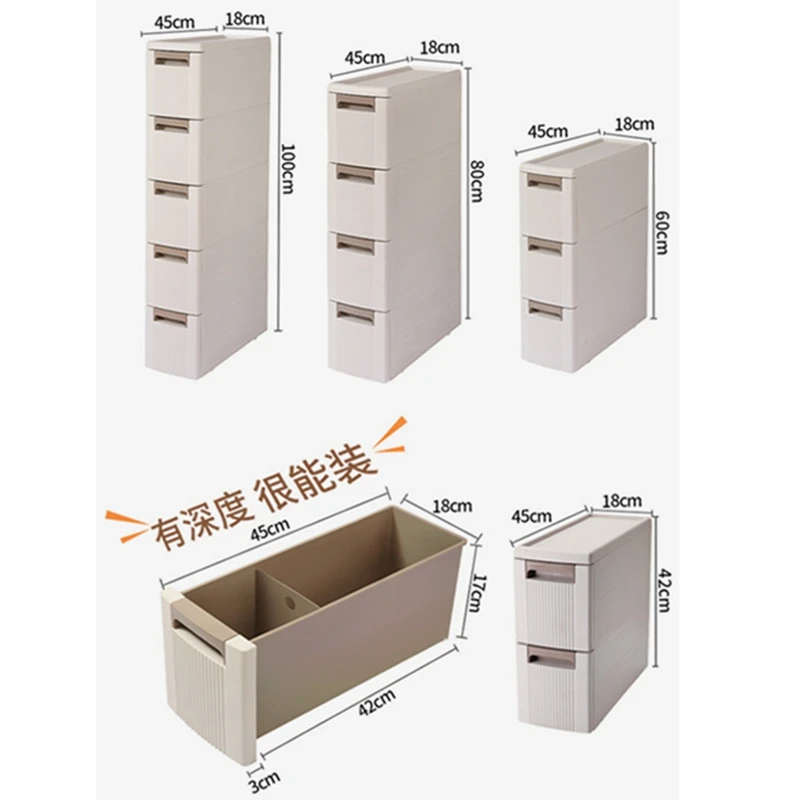 Многослойный ящик для хранения ящиков пластиковый слот простой шкив