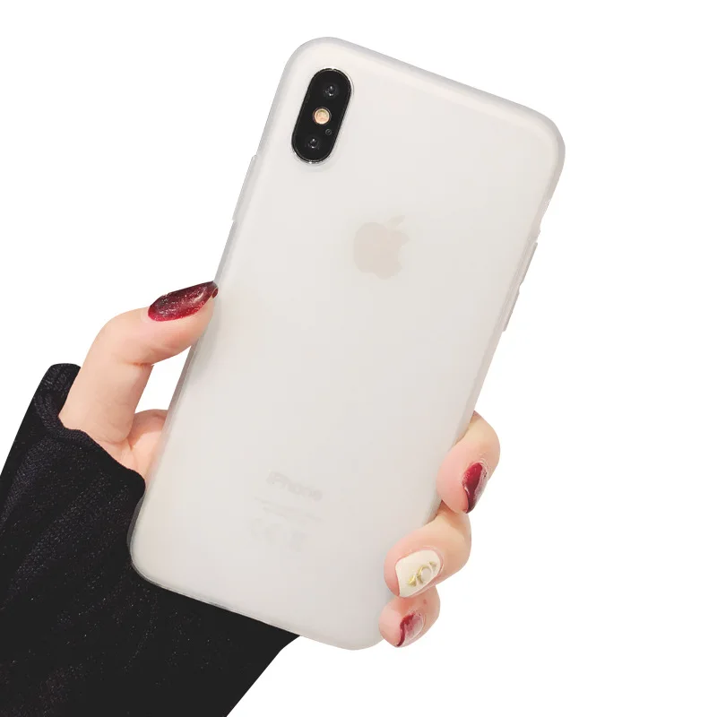Black and White Simple Phone Case Frosted TPU Soft IphoneX 7 6 |