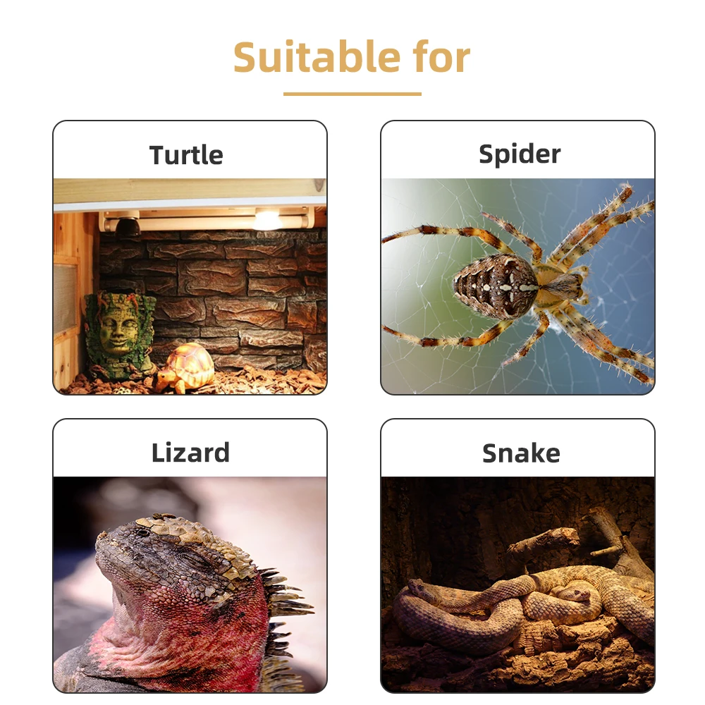 E27 Pet Heating lamp Mini Infrared Ceramic Emitter Heat Bulb Pets Turtle Heating Light Box Warmer Light Bulbs 25/50/75/100W