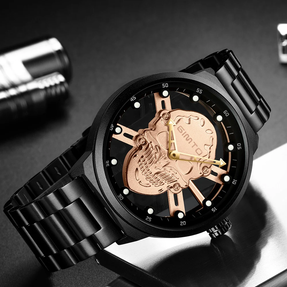 GIMTO Для мужчин часы модные роскошные Водонепроницаемый аналоговые военные