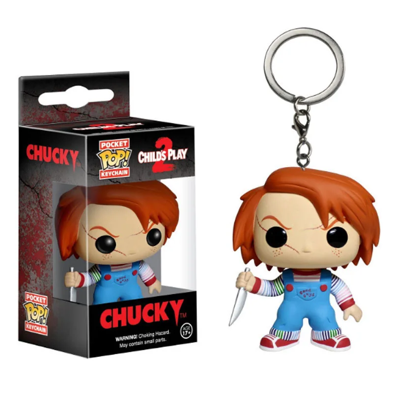 chucky FUNKO POP Marvel Game of Thrones Toy Story4 Harry Potter Goose Character Keychain action figure toys for Children with box - Цвет: chucky