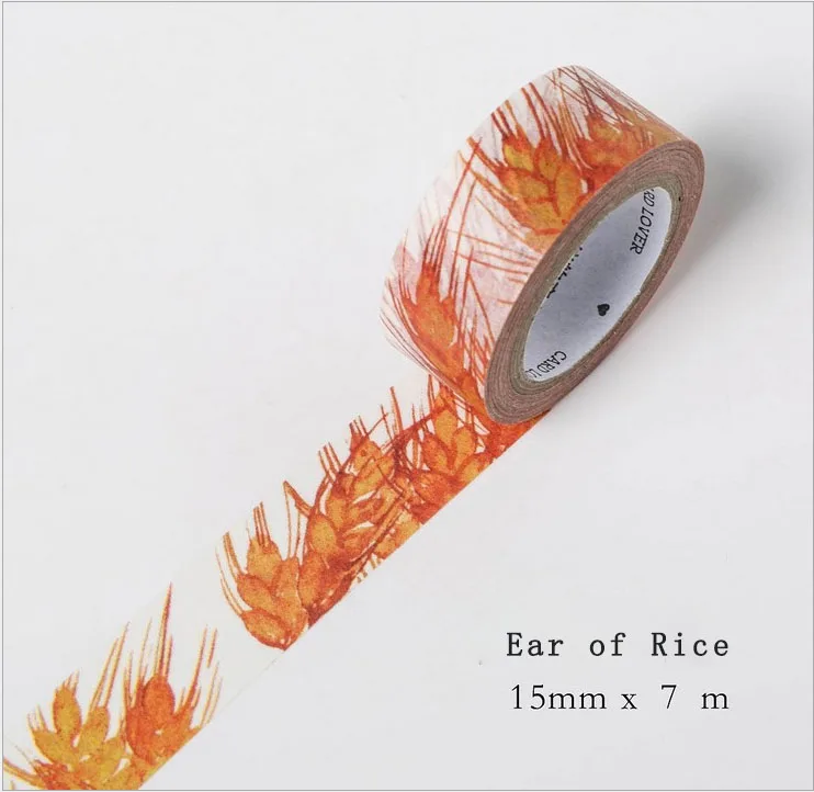 Ear of Rice 24 стиля набор декоративного скотча Васи много Маскировочная лента японский Kawaii клей кружево Винтаж Diy Скрапбукинг наклейки декоративные - Цвет: Ear of Rice