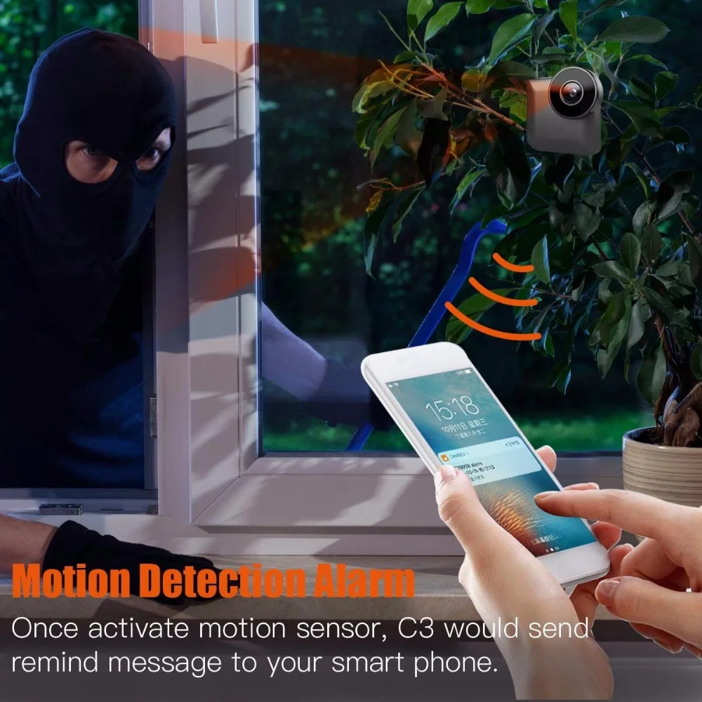 Мини Wi-Fi IP-камера HD Беспроводная P2P с дистанционным управлением ночное видение