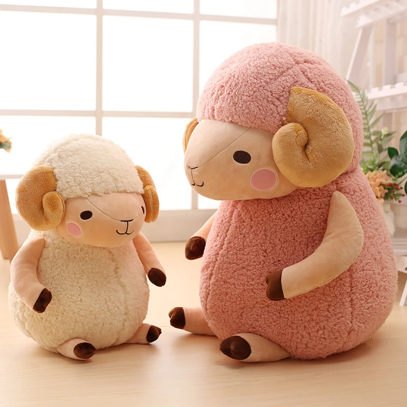Милая плюшевая игрушка козел kawaii моделирование животных овец мягкая Холдинг