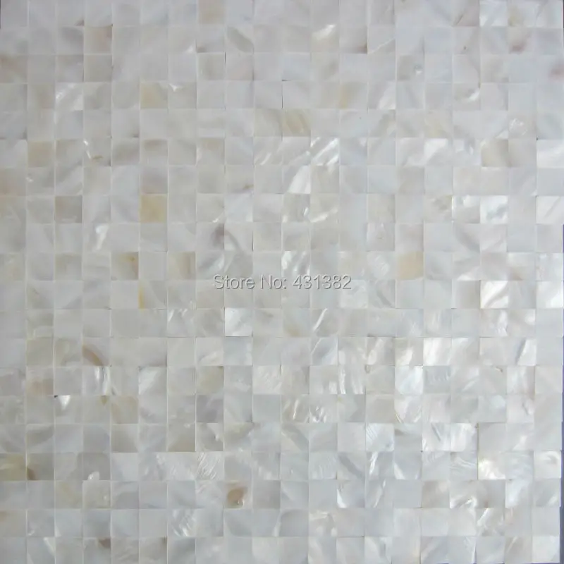 

15*15mm lustre mosaico ;Seamless pure white mother of pearl mosaic tiles; bathroom washroom wall tile; kitchen backsplash tile