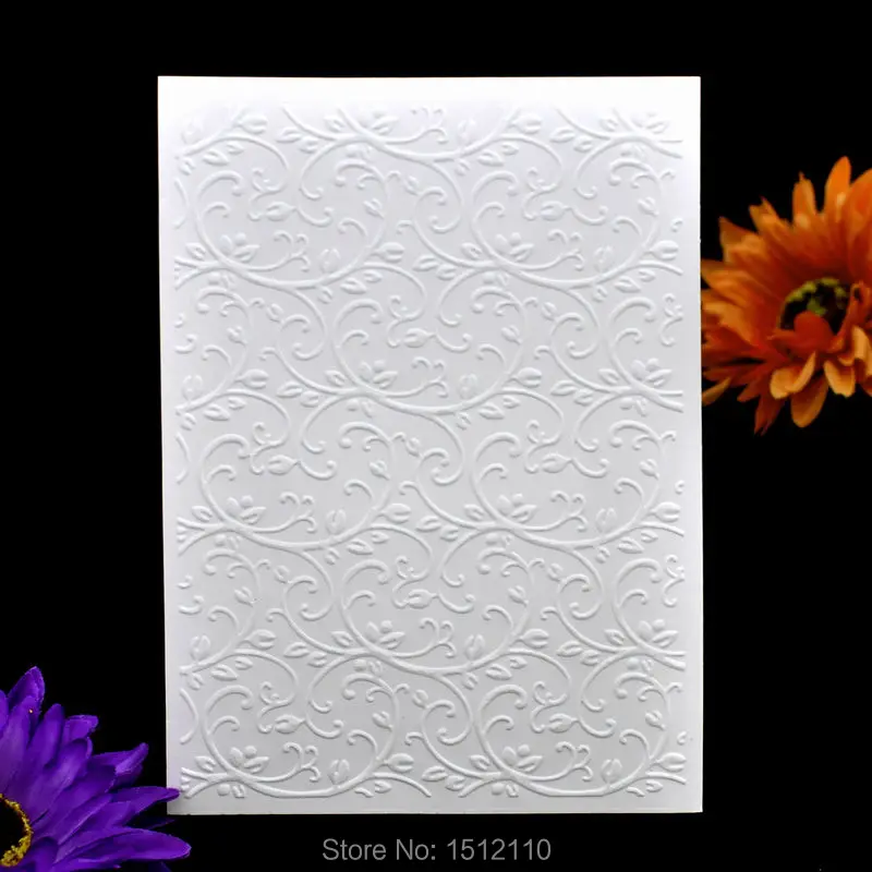 Листья Пластиковые тиснение папка для скрапбукинга DIY альбом карты инструмент