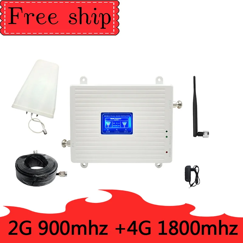 GSM 900 LTE 1800 2G 4G двухдиапазонный ретранслятор мобильного сигнала усилитель сотовой
