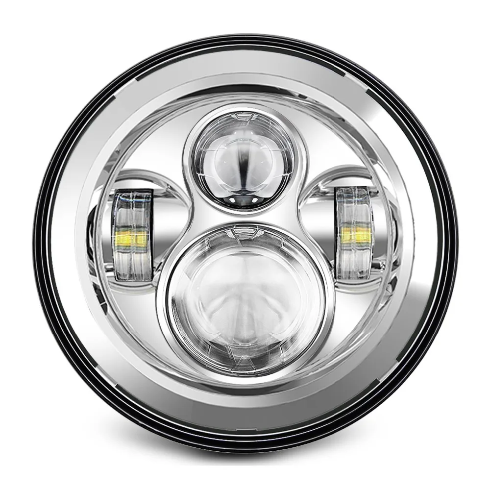 Комплект из 2 круглых светодиодных фар 7 дюймов H4 H13 для Jeep Wrangler JK TJ LJ Hummer H1|headlight