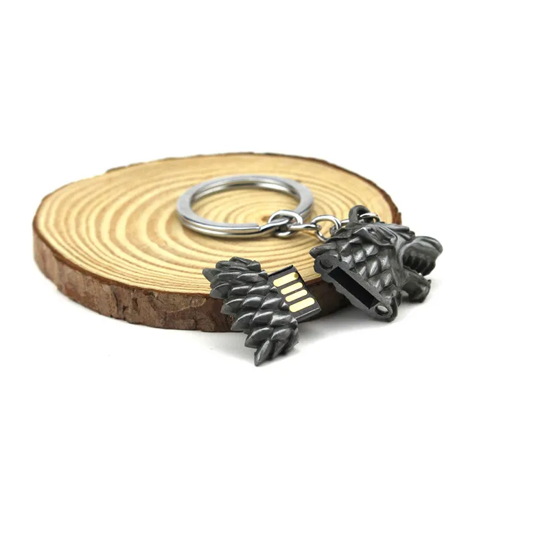 Игра престолов дом Старк диревольф голова USB флэш накопитель 8 ГБ Магнит набор