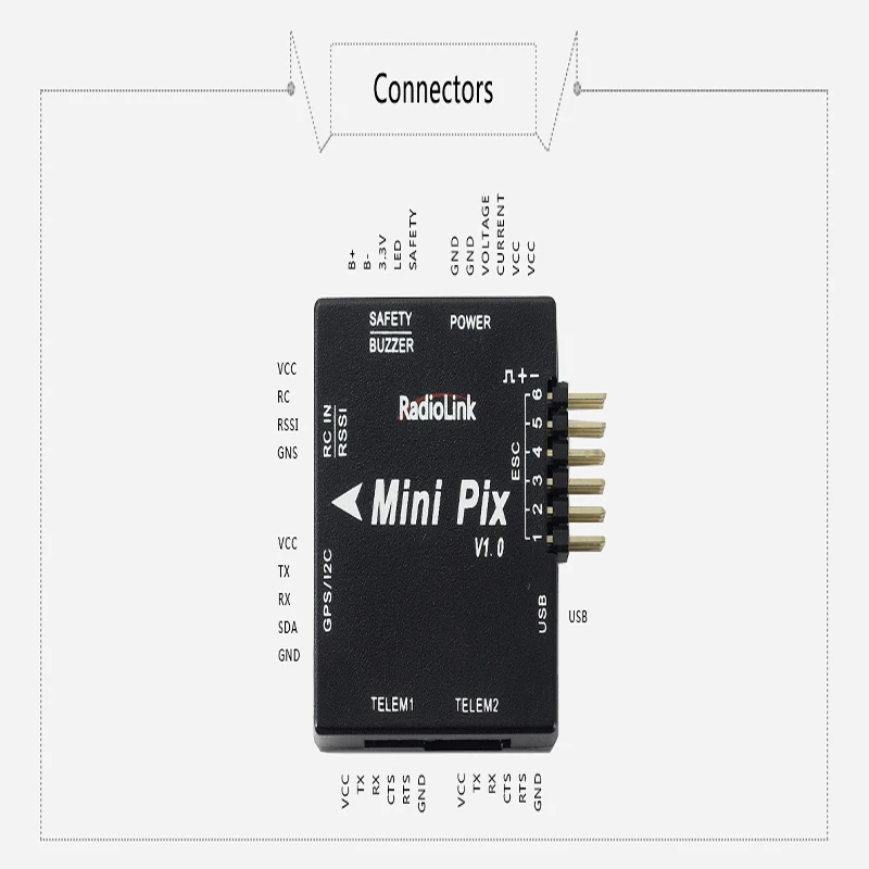 2 шт. новейшая модель Radiolink MINI PIX Базовая конфигурация без GPS Аксессуары для