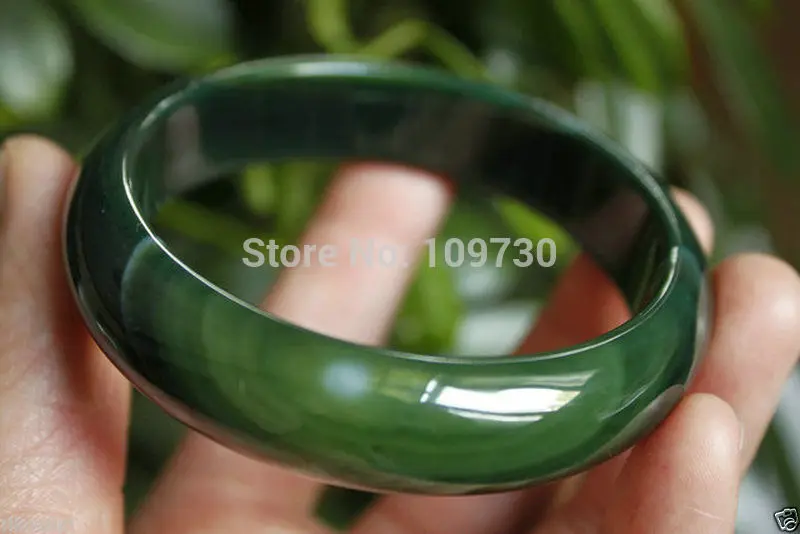 001480 Green Agate Banded Natural Bangle/Bracelet (A0502)