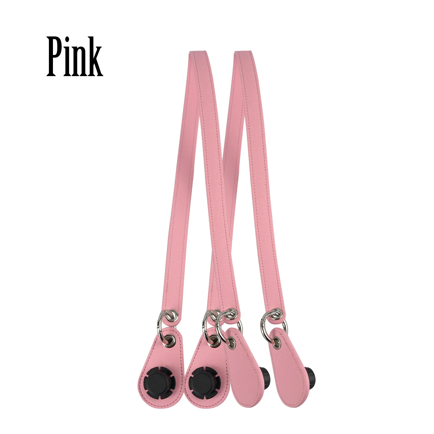 pink Tanqu 1 пара лаконичное кольцо кожаный ремень ручка металлическое кольцо капли для классического мини Obag Корзина городской шик женская сумка O сумка - Цвет: pink