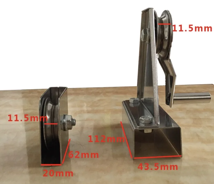 

1set Stainless steel hand movements pulley Flag Wheel