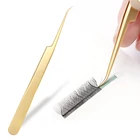 Объемные ресницы и технические профессиональные высокоточные пинцеты для ресниц из нержавеющей стали, легкие пинцеты для наращивания ресниц