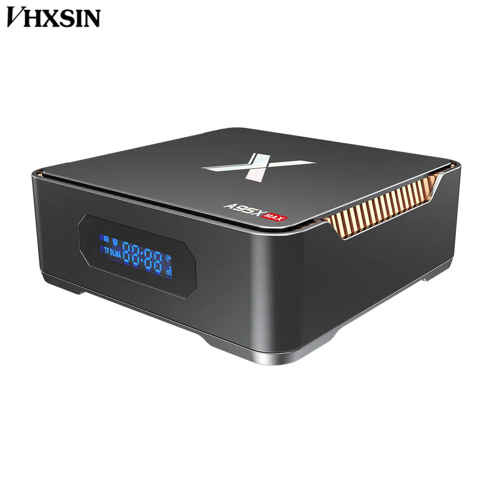 VHXSIN 2 шт./лот A95X MAX новейший Full HD 4Ks905 X2 4 ГБ ОЗУ 64 Гб ПЗУ ТВ приставка android 8. 0 4k