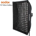 Студийная Вспышка Godox 70 см * 100 см, светорассеиватель отражательный софтбокс с сеткой для освещения фотосъемки