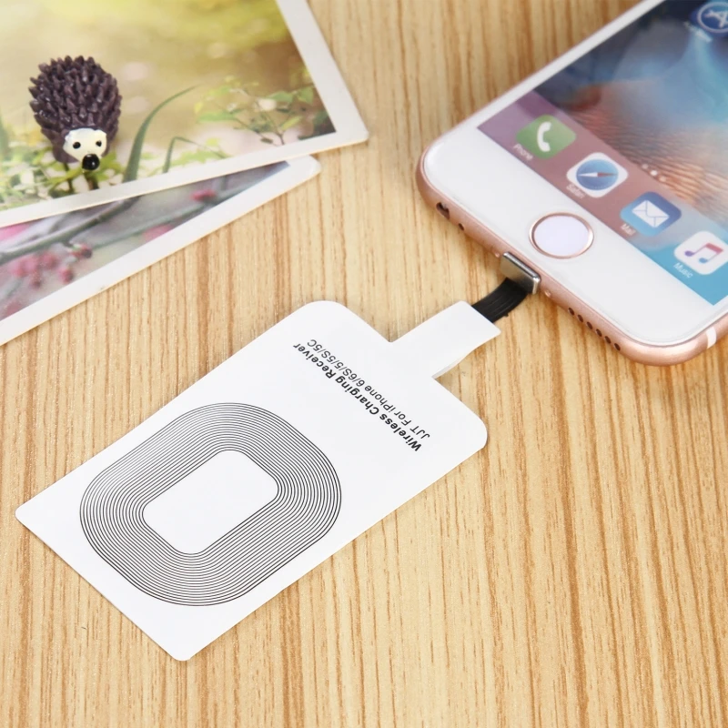 High Quality Fast Speed Qi Standard Wireless Charger Adapter Receptor Charging Pad Receiver Chip For iPhone 5 5s 6 6s 7 7Plus | Мобильные