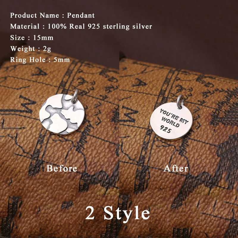 Для мужчин для женщин девушек цепочка на счастье очаровательный кулон 925