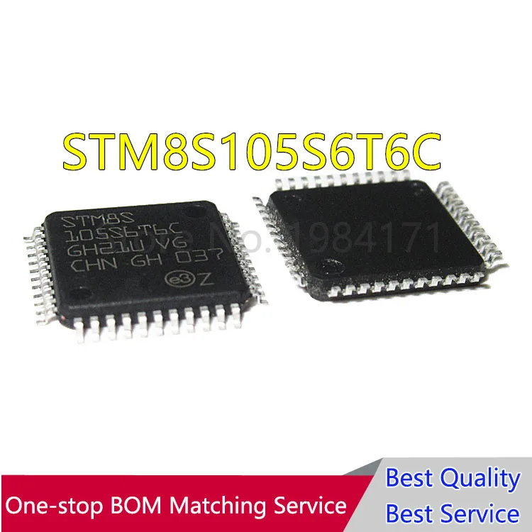 20 шт. STM8S105S6T6C STM8S105S6T6 STM8S105S6 QFP44 Новинка|20pcs|pcs |
