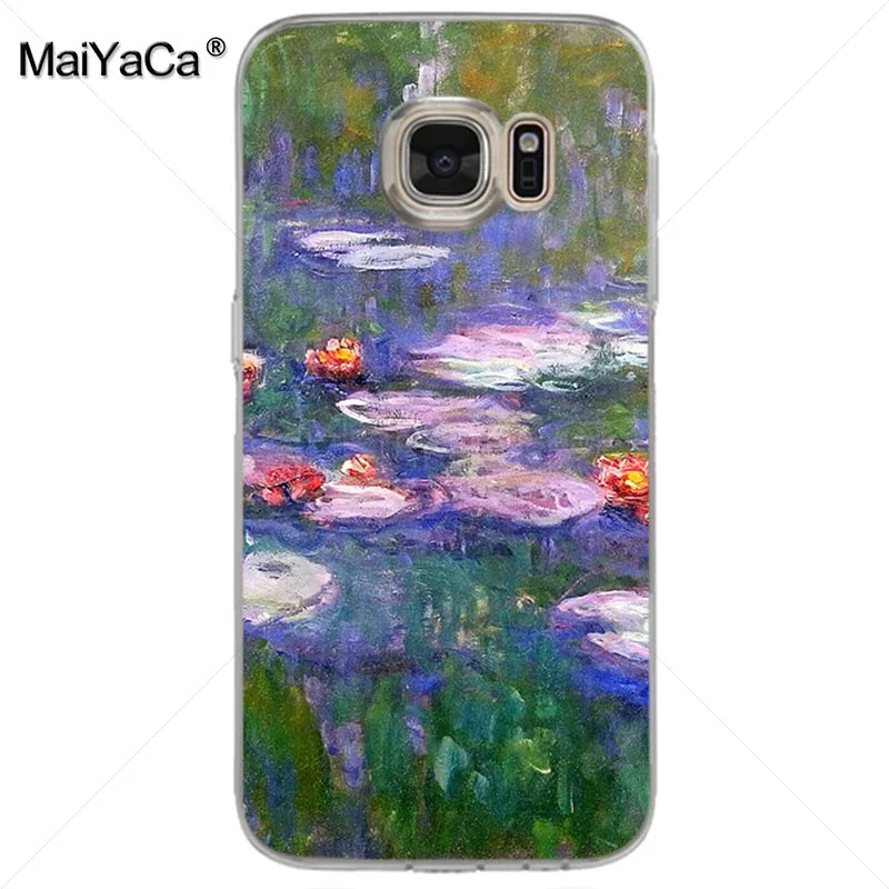 Мягкий чехол из ТПУ для телефона MaiYaCa Monet с водяными лилиями и удивительным