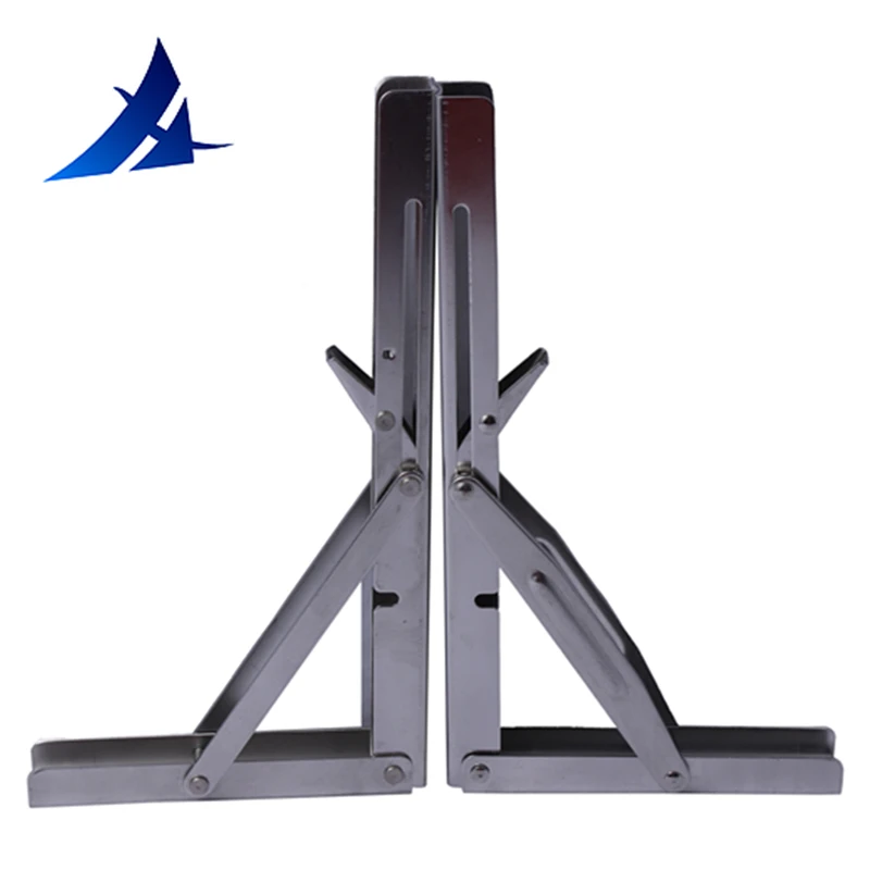 

One Pair Stainless Steel Folding Shelf Bench Table Folding Shelf Table Bracket