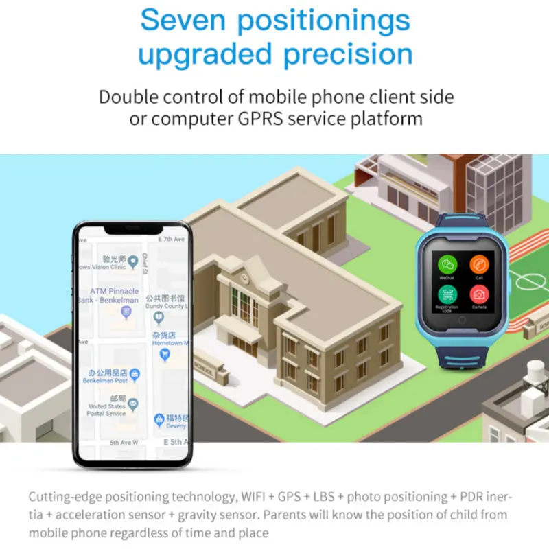 4G сеть A36E Смарт часы Дети Wifi gps SOS видео вызов IP67 Водонепроницаемый Будильник камера Детские часы детские часы телефон часы