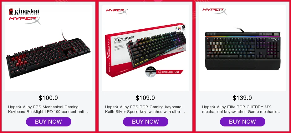 HyperX Alloy Elite RGB CHERRY MX механические переключатели игровая механическая клавиатура анти-ореолы и N-Key механические клавиатуры